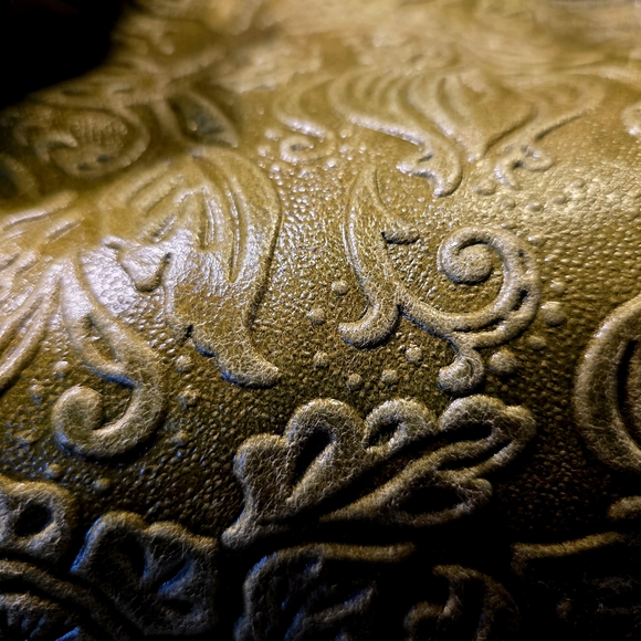 Elegant Olive Green Stella Bianca Italian Satchel NWOT - Picture 6 of 15